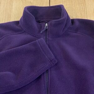 LL Bean Winter Warmer Jacket Women's 3XL Fleece Coat Purple Full Zip